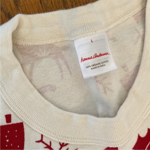 Hanna Andersson adult Woman’s Christmas pajamas Long John organic PJ’s - Picture 5 of 5